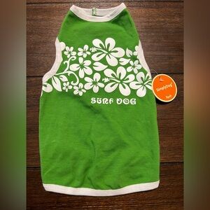 SimplyDog Green Floral Dog Tank